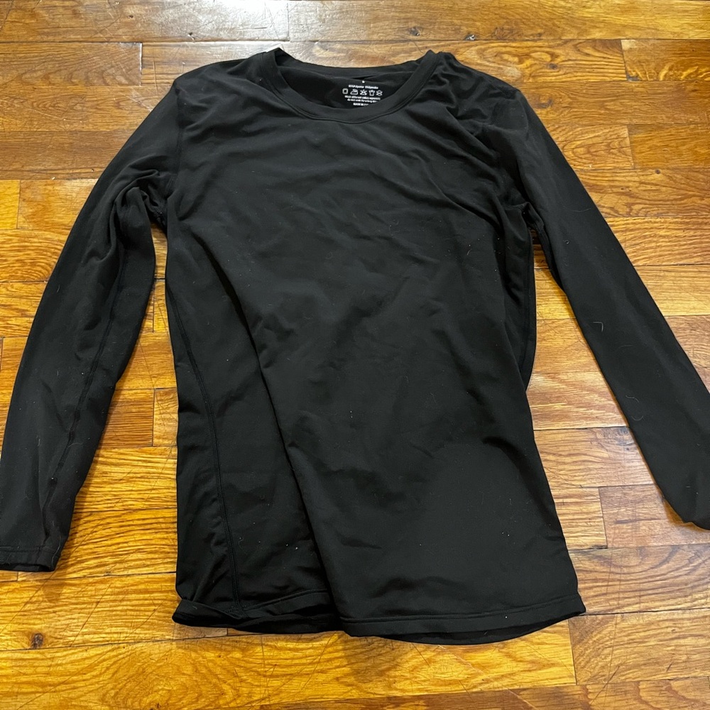 Long Sleeve Black Long John Shirt🖤